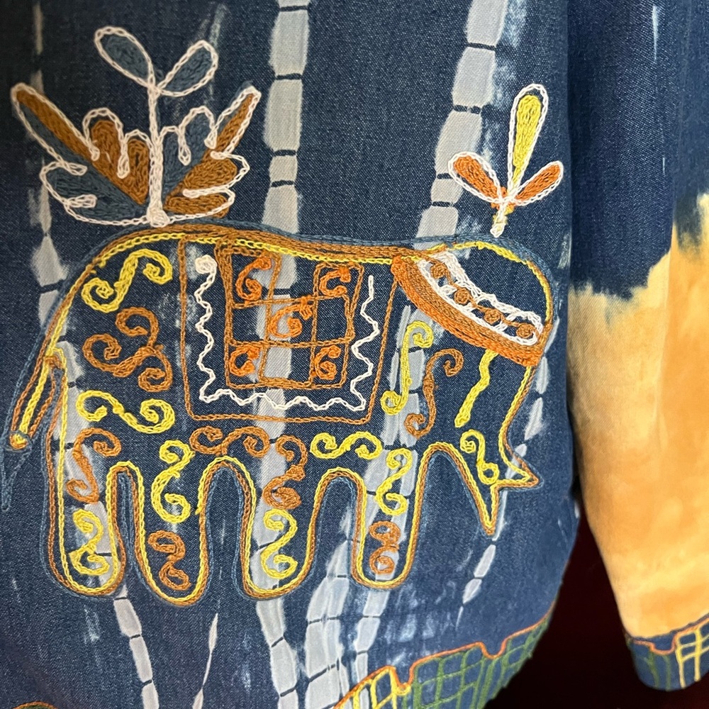 Artistic Spirit By Sandy Starkman Denim Jacket - Picture 3 of 6